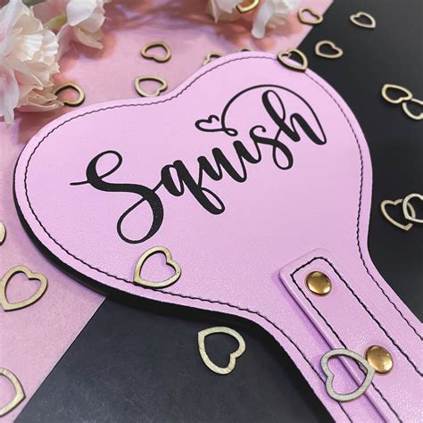 Pink Heart Squish Spank Paddle Bdsm Sex Toy Etsy