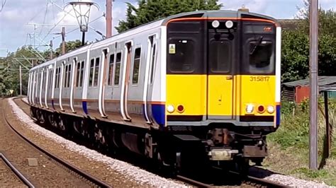 London Overground Class 315 Emu 315817 At Park Lane Crossing Youtube