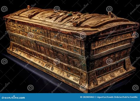 Great Tomb of an Egyptian Pharaoh. Stock Illustration - Illustration of ...