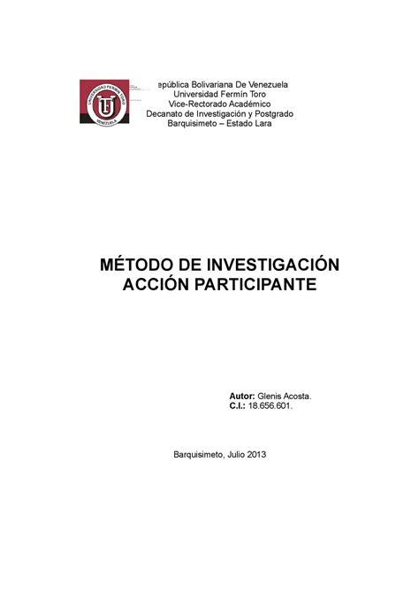 Calaméo Método De Investigación Acción Participativa