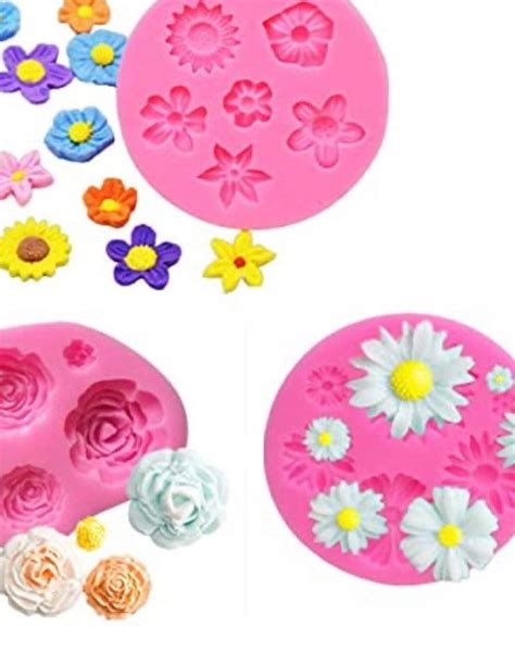 Silicone Flower Moldsflower Mold Setcake Decoratingfondant Etsy