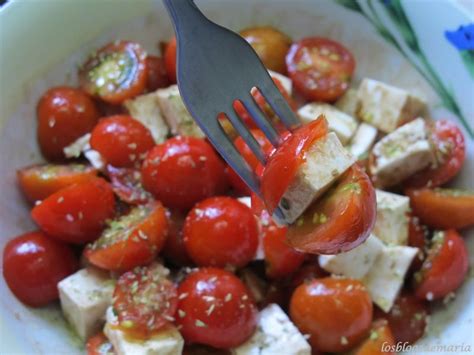 Delicious Cherry Tomato Salad With Fresh Cheese