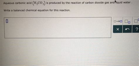 Write Balanced Equation For The Reaction Of Carbon Dioxide With Water - Tessshebaylo