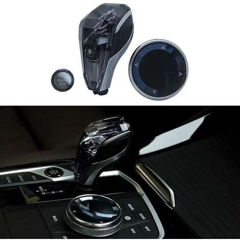 3 Pcs Crystal Shift Head Volume Button Multimedia Key Gear Shift Knob