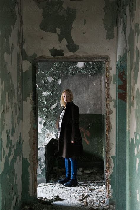 Young Woman In An Abandoned Building By Stocksy Contributor Pixel Stories Urban