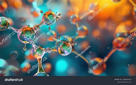 Molecules 3d Model Atoms Chemical Bonds सटक इलसटरशन 2499664001