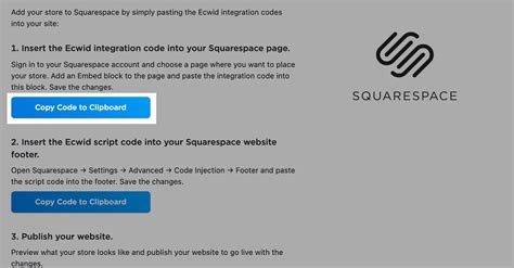 Selling On Squarespace With Ecwid Ecwid Help Center