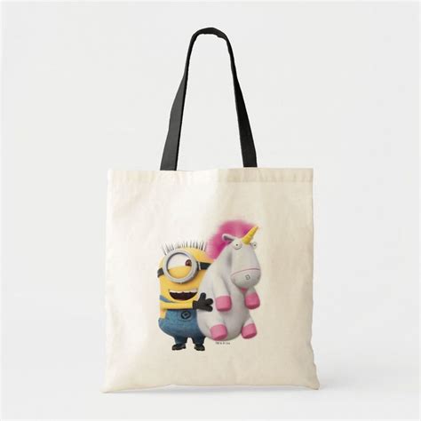 Despicable Me Minion Stuart Unicorn Tote Bag Zazzle In 2024