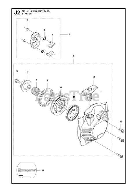 Husqvarna 525 RJX Husqvarna Brush Cutter Original STARTER Parts