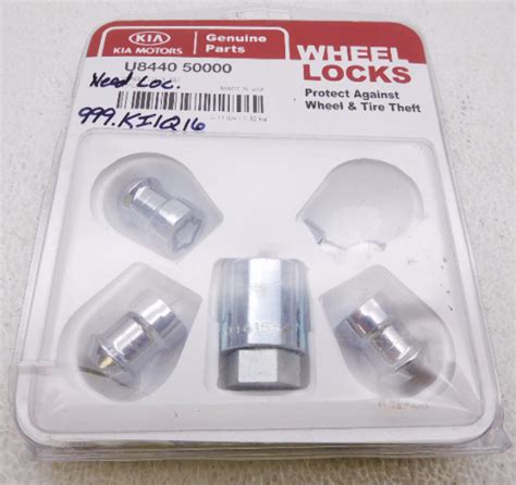 New Oem Kia Wheel Lock Nuts Set U8440 50000 Alpha Automotive