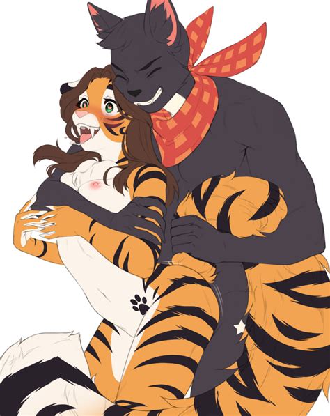 Rule 34 Alex Marx Anthro Big Tail Black Stripes Breasts Clenched