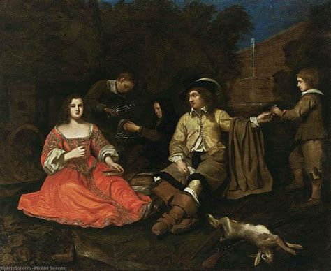 Reproductions D art De Musée A Hunting Company Resting 1651 de Michael