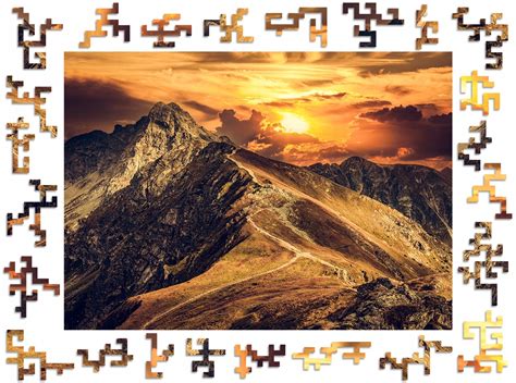 Puzzle Drewniane D Premium Dla Doros Ych G Rskie Szczyty Na Wi Ta