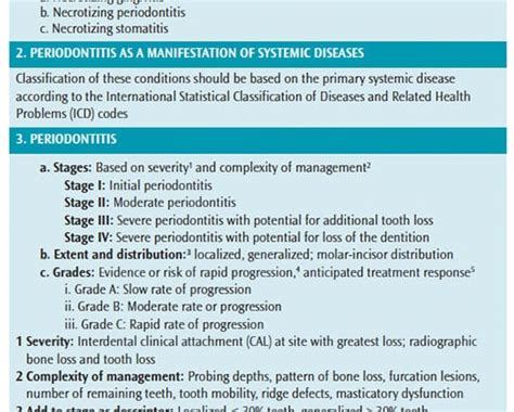 New Periodontal Classification System