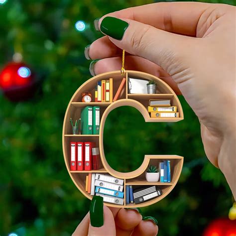 AZZAKVG Hang Decorations Book Lovers Heart Shaped Bookshelf Pendant