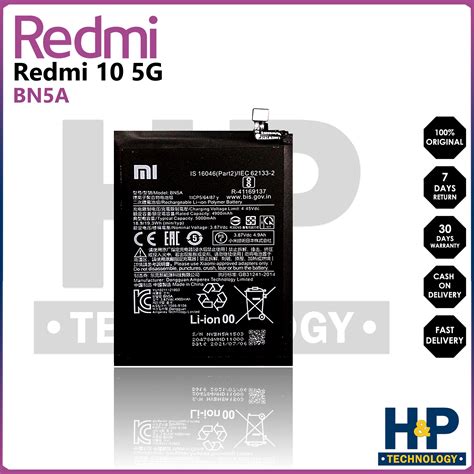 BN5A Battery For Redmi 10 5G Note 10 5G Lazada PH