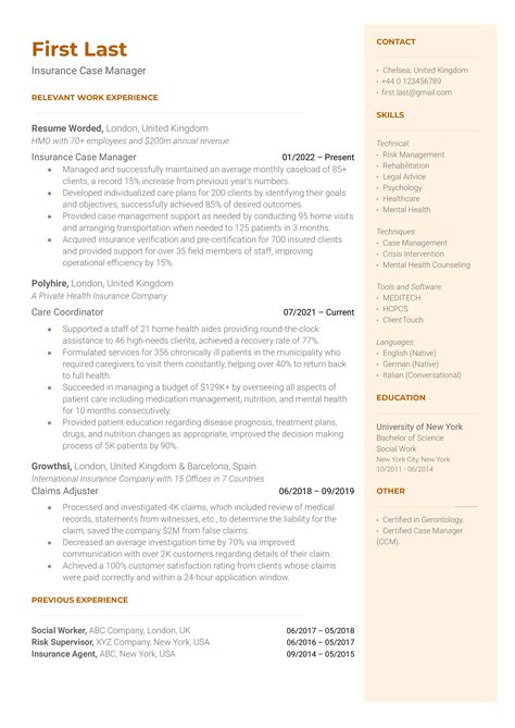 Case Manager Resume Objective Examples Proven Examples Updated For