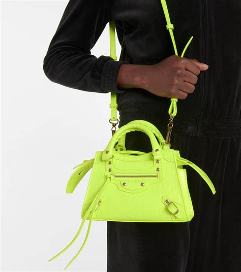 Balenciaga Borsa Neo Classic Mini In Pelle Stampata Mytheresa