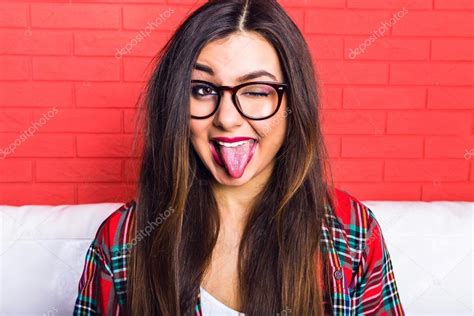 Girl Long Tongue