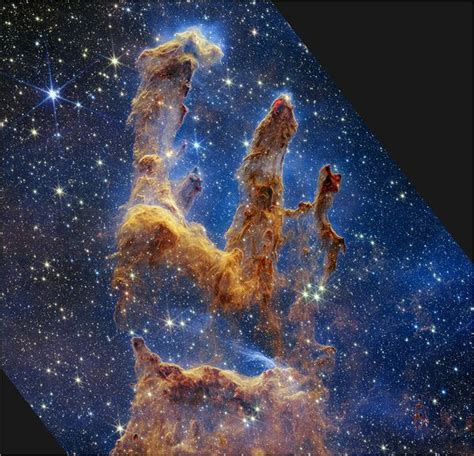 Check Out A Stunning New Picture Of The Pillars Of Creation From The James Webb Telescope Hiswai