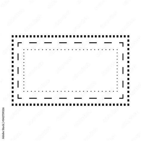 Tracing rectangle shape lines element for preschool, kindergarten and ...