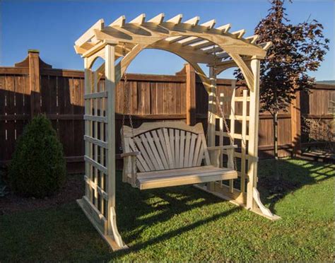 Alternate Views Of Treated Pine Fanback Porch Swing