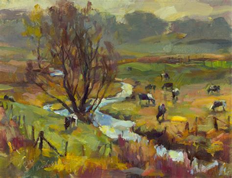 Country Morning Fog Tom Nachreiner American Impressionist