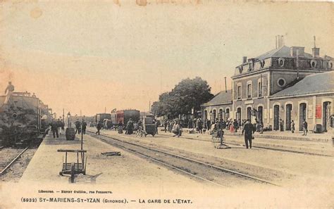 Saint Mariens Saint Yzan La Gare De L Etat train à Saint Mariens