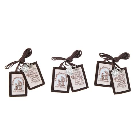 Adult Size Brown Scapular Set Of 3 The Catholic Company®