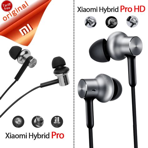 Aliexpress Buy Original Xiaomi Hybrid Pro HD Earphone Circle Iron