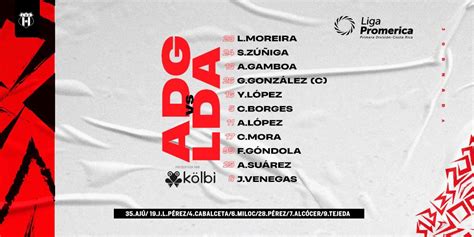 Alajuelense Oficial On Twitter As Forma Esta Tarde La Liga