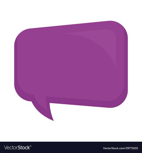 Purple Speech Bubble Royalty Free Vector Image