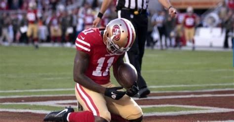 San Francisco Ers Marquise Goodwin Scores Emotional Touchdown Cbs News