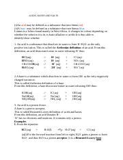 ACIDS BASE AND SALTS NOTES 1 Docx ACIDS BASES AND SALTS I An Acid