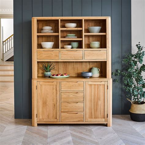 Romsey Large Dresser In Natural Solid Oak Oak Furniture Land