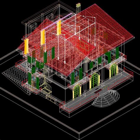 House 3D DWG Model for AutoCAD • Designs CAD