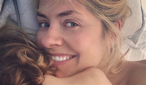 Holly Willoughby Shows Off Natural Beauty In Makeup Free Snap With Son