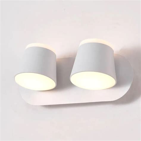 Modern Led Bed Lights On Wall Rotating Nordic Sconce Lighting For