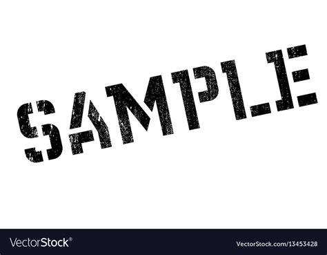 Sample Rubber Stamp Royalty Free Vector Image Vectorstock