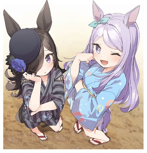 Rice Shower And Mejiro Mcqueen Umamusume Drawn By Yukiekusakashi