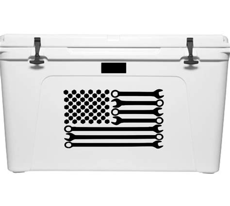 Mechanic American Flag Decal Etsy