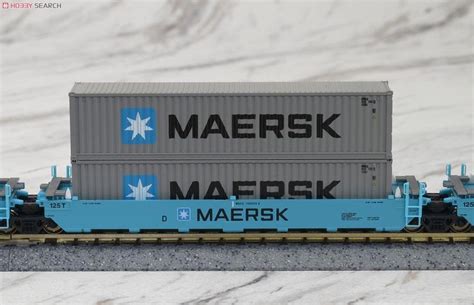 Gonderson MAXI-I Double Stack Car MAERSK #100059 with MAERSK Containers ...