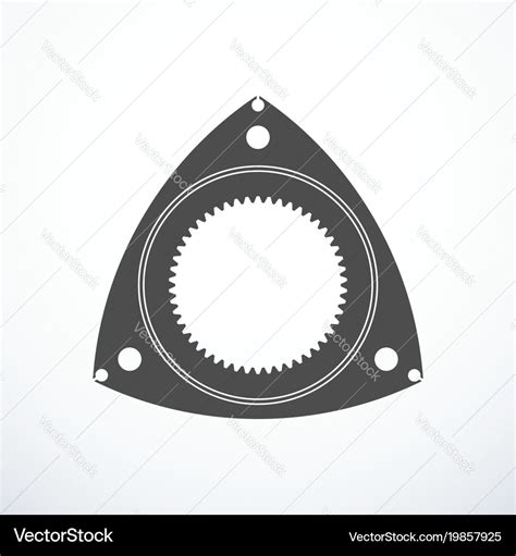 Rotor Of Rotary Wankel Engine Royalty Free Vector Image