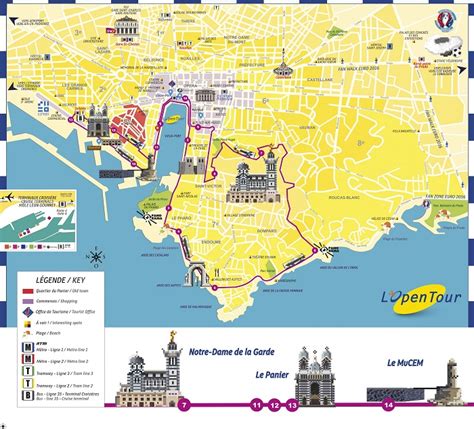 Marseille Attractions Map | FREE PDF Tourist City Tours Map Marseille ...