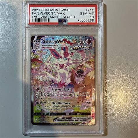 Mavin Pokemon Evolving Skies Sylveon Vmax Psa