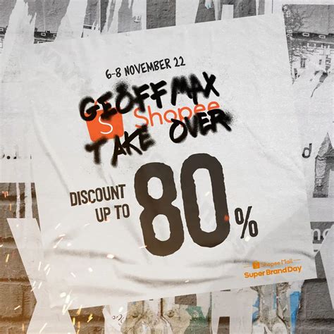 Geoff Max Take Over Di Shopee Mall Super Brand Day Diskon Hingga 80