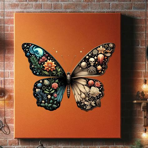 Gothic Butterfly Design For Unique Merch High Quality Png For