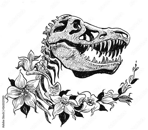 T Rex Skull Clip Art