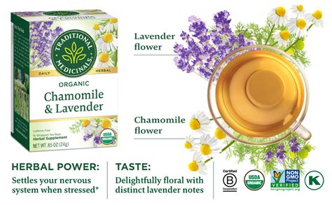 Amazon Traditional Medicinals Organic Chamomile With Lavender