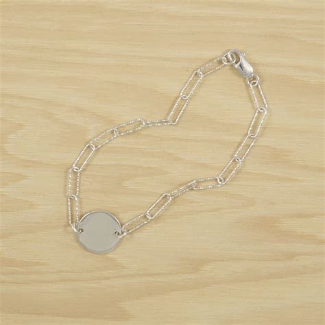 Pulsera Con Chapa Para Grabar De Plata De Ley 925 PlataOle